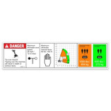 Genie Lift Part # 1293615GT | DECAL,DANGER,CAPACITY S-60 HF,WORD, EA