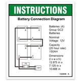 Genie Lift Part # 1322049GT | DECAL,BATTERY CONNECTION,GS-4655, EA