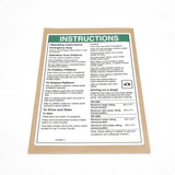 Genie Lift Part # T107030GT - DECAL,OP INST,PCON,GS-30,ANSI, EA