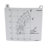 Genie Lift Part # 09.4618.0804GT - UNIV. ATTACH. ADAPTER LOAD CHART, GTH-5519, EA