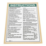 Genie Lift Part # 1000041GT - DECAL,DANGER,GENERAL SAFETY, EA