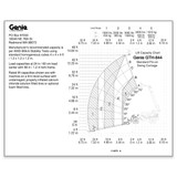 Genie Lift Part # 114079GT - DECAL, LOAD CHART, GTH844 SWING, EA