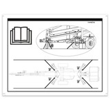 Genie Lift Part # 114167GT - DECAL,LABEL,TRANSPORT DIAGRAM, EA