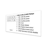 Genie Lift Part # 114224GT - DECAL,LABEL,RELAYS,Z30N,Z34NDC, EA