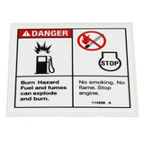 Genie Lift Part # 114258GT - DECAL,DANGER,NO SMOKING, EA