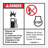 Genie Lift Part # 114258FRGT - DECAL,DANGER,EXPLOSION,NO SMOK, EA
