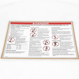 Genie Lift Part # 133014GT - DECAL,GENERAL SAFETY,RUNABOUT*, EA