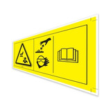 Genie Lift Part # 133055GT - DECAL,LABEL,BURN/CO2 HAZARD, EA