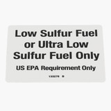 Genie Lift Part # 133278GT - DECAL,LOW/ULTRA LOW SULFUR FUEL, EA