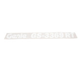 Genie Lift Part # 228328GT - DECAL,COSMETIC,GENIE GS-3369RT, EA