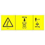 Genie Lift Part # 230490GT - DECAL,NOTICE,MAX CAP,GS3369, EA