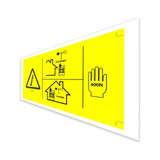 Genie Lift Part # 230806GT - DECAL,DANGER,MAN FRC,GS3369, EA