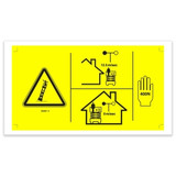 Genie Lift Part # 230807GT - DECAL,DANGER,MAN FRC,GS4069, EA