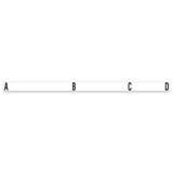 Genie Lift Part # 231154GT - DECAL, A-D, GTH844, WHITE, EA