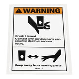 Genie Lift Part # 28161GT - DECAL,WARN,CRUSH HAZARD HAND, EA