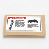 Genie Lift Part # 28181GT - DECAL,WARN,FALL HAZARD, EA