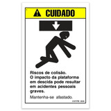Genie Lift Part # 31077PBGT - DECAL, CAUTION, COLLISION HAZARD, EA