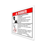 Genie Lift Part # 31508FRGT - DECAL,DANGER-ELEC HAZ,PLUG, EA
