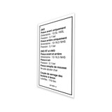 Genie Lift Part # 32719FRGT - DECAL,NOTICE, TIRE PRESSURE, EA