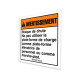 Genie Lift Part # 32775FRGT - DECAL,WARNING,FALL HAZARD, EA