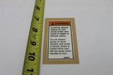 Genie Lift Part # 32939GT - DECAL,CRUSHING HAZ/BRAKE LOCK, EA