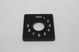 Genie Lift Part # 35680GT - LEGEND,PLSTC,"CREEP TO 9"***, EA