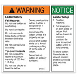 Genie Lift Part # 37111GT - DECAL,WARNING,LADDER SAFE/SET, EA