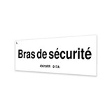 Genie Lift Part # 43619FRGT - DECAL, LABEL, SAFETY ARM, EA