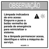 Genie Lift Part # 46238PBGT - DECAL,NOTICE,ERROR LIGHT, EA