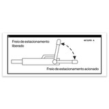 Genie Lift Part # 48723PBGT - DECAL,LABEL,PARKING BRAKE SURG, EA