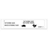 Genie Lift Part # 52324ITGT - DECAL,LABEL,UP/DOWN & FNCTN EN, EA