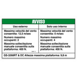 Genie Lift Part # 52803ITGT - DECAL,NOTICE,SIDE FRC,3268CE**, EA