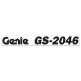 Genie Lift Part # 62056GT - DECAL,COSMETIC,GENIE GS-2046, EA