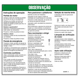 Genie Lift Part # 65269PBGT - DECAL,NOTICE,OPERATING INST., EA