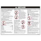 Genie Lift Part # 72141GRGT - DECAL,GENERAL SAFETY,RUNABOUT, EA