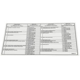 Genie Lift Part # 82243GT - DECAL FAULT CODE, EA