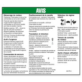 Genie Lift Part # 82317FRGT - DECAL,NOTICE,OPERATING INST., EA