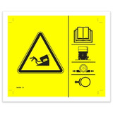 Genie Lift Part # 82495GT - DECAL SYMBOL BRAKE REL SAFETY, EA