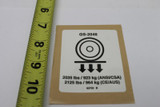 Genie Lift Part # 82703GT - DECAL,LABEL,WHEEL LOAD 2046, EA