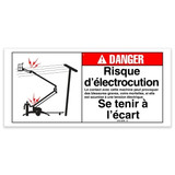Genie Lift Part # 97515FRGT - DECAL,DANGER,ELEC HAZ STAY CLR, EA