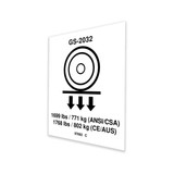 Genie Lift Part # 97692GT - DECAL,LABEL,WHEEL LOAD 2032, EA