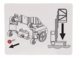 JLG Part # 1001115864 | DECAL,MANUAL DESCENT, EA