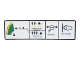 JLG Part # 1001125177 | DECAL,DUAL CAPACITY (CE)(PLF), EA