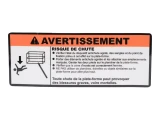 JLG Part # 1706520 | DECAL, FALL HAZARD ENG/FRE, EA
