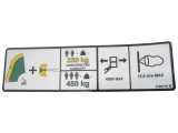 JLG Part # 1706770 | DECAL, 500LBS CAPACITY (PLF), EA