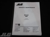 JLG Part # 3120095 | MANUAL, 40F MAINTENANCE, EA