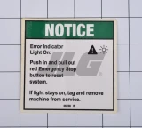 JLG Part # GN46238 | GN-NOTICE,ERROR LIGHT, EA