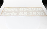 Genie Lift Part # 214880GT - DECAL KIT, 1930 COMP, ANSI/CSA, EA