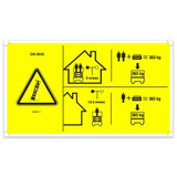 Genie Lift Part # 228936GT - DECAL,SYM MAX CAP 363 KG,CE, EA