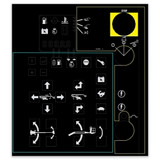 Genie Lift Part # 230986GT - DECAL,GROUND CONTROL,Z80, EA